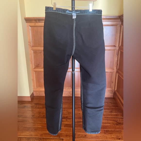 Eddie Bauer 35 x 32 Jeans Men’s with Fleece Lining Dark Blue Denim - Picture 15 of 16